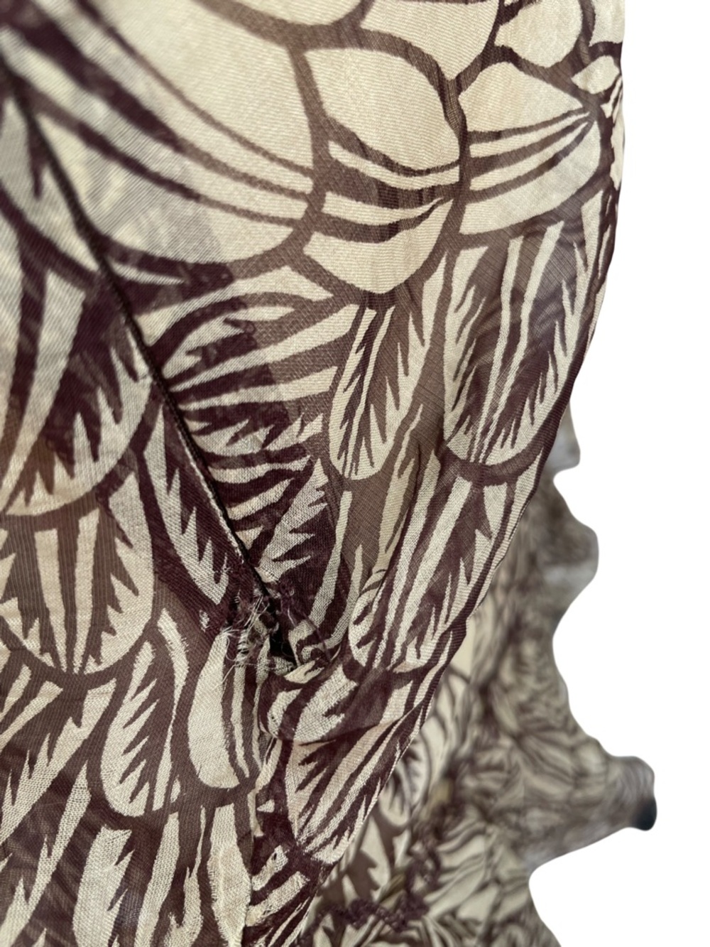 Miss Sixty Women's Tiered ruffle mini skirt Size S Brown, Tan Good Used - Picture 7 of 12